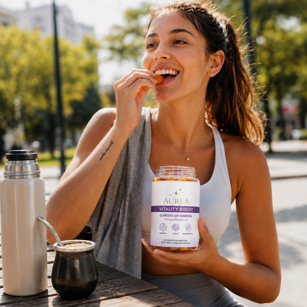 AUREA Vitality Boost - Gomitas de Energía sabor Cítricos y Maracuyá